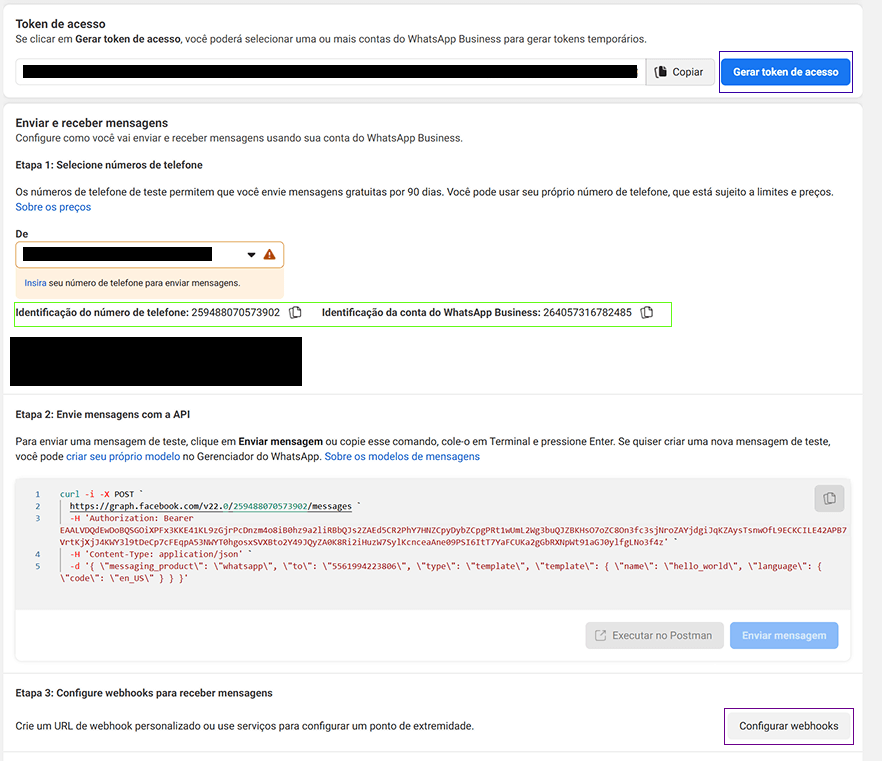 WhatsApp Business configuration